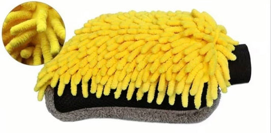 Chenille Microfibre Car Wash Mitt – Double-Sided