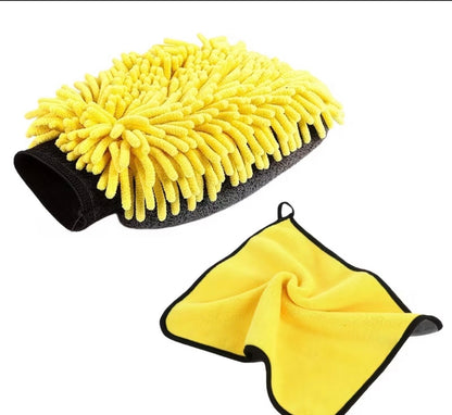 Chenille Microfibre Car Wash Mitt – Double-Sided