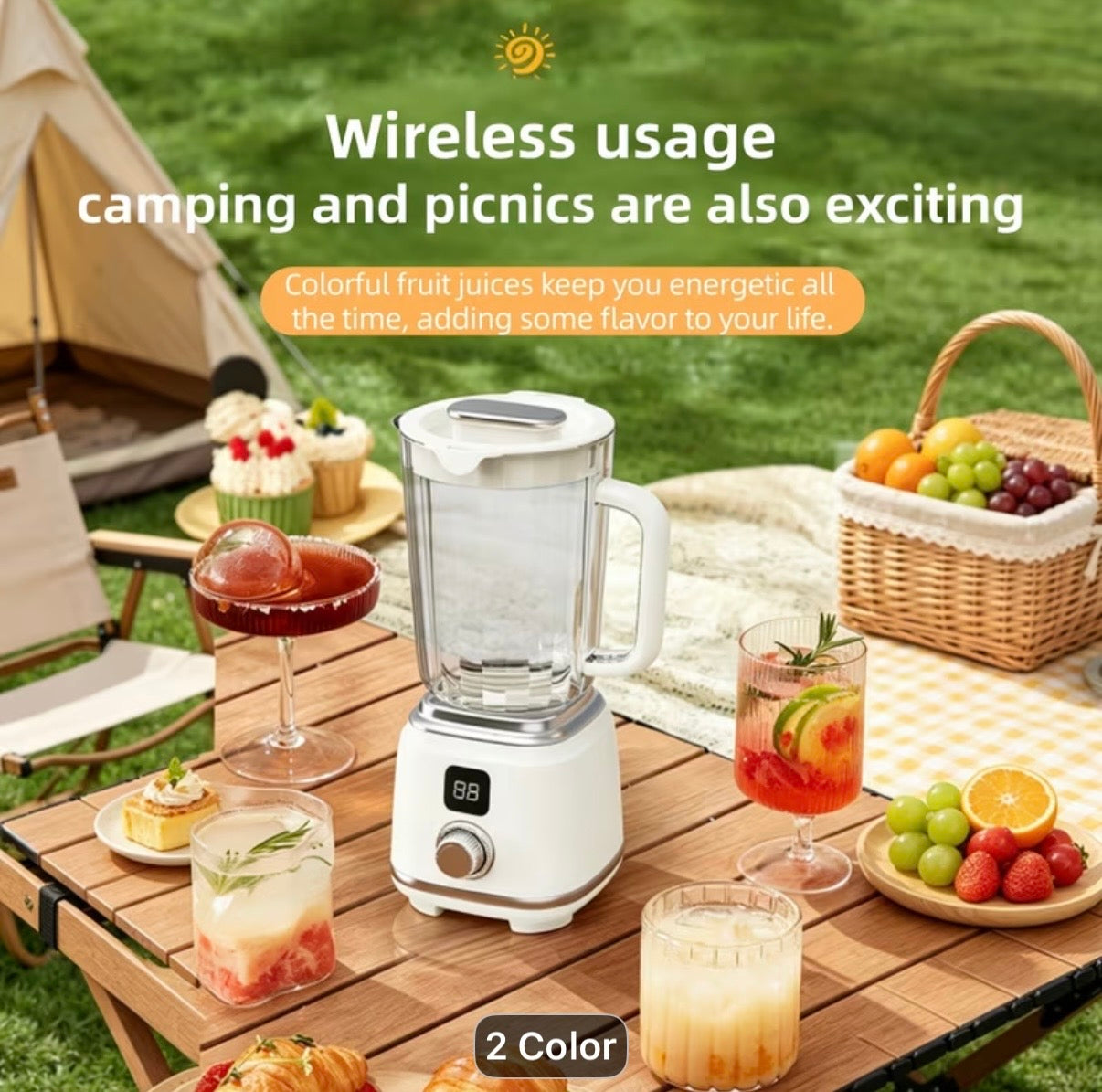 Blender and juicer with 10 blades