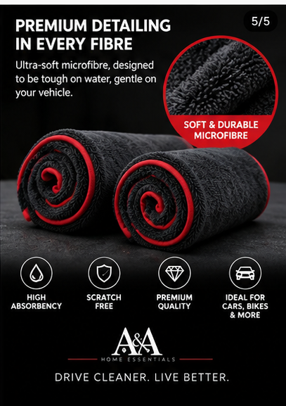 A&A Premium Microfibre Drying Towel premium texture