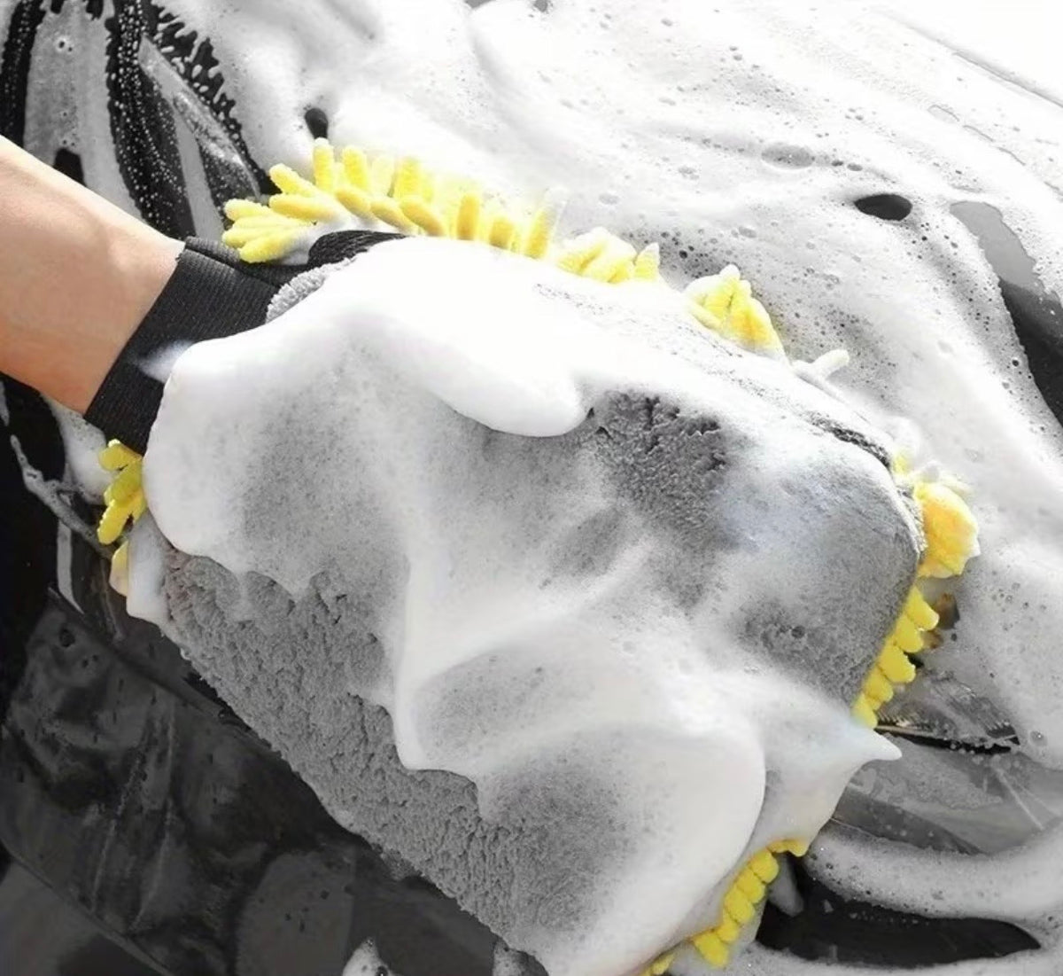 Chenille Microfibre Car Wash Mitt – Double-Sided
