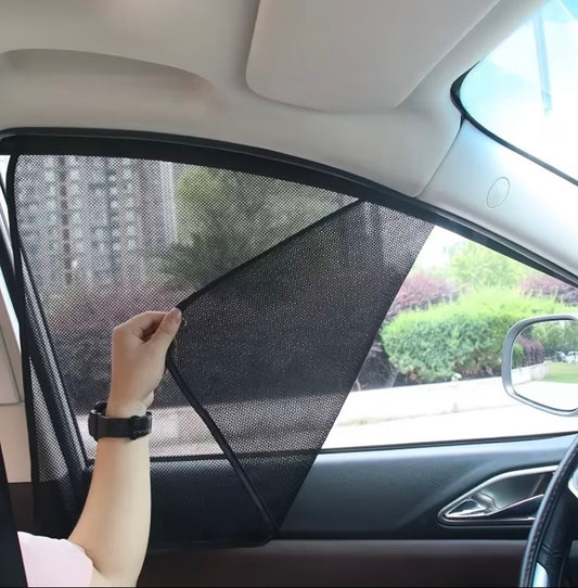 Magnetic Car Window Sun Shades – 4-Piece Set