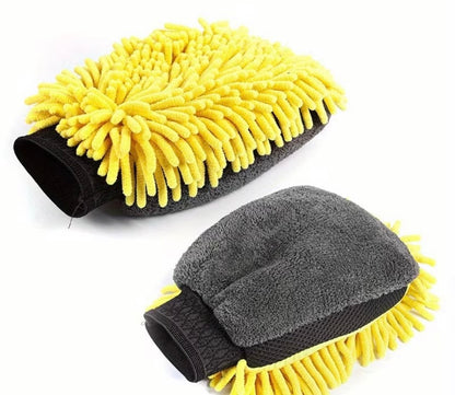 Chenille Microfibre Car Wash Mitt – Double-Sided