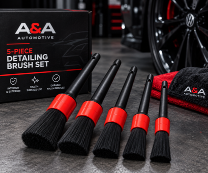 A&A Automotive detailing brushes close-up