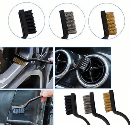 Car detailing brush set