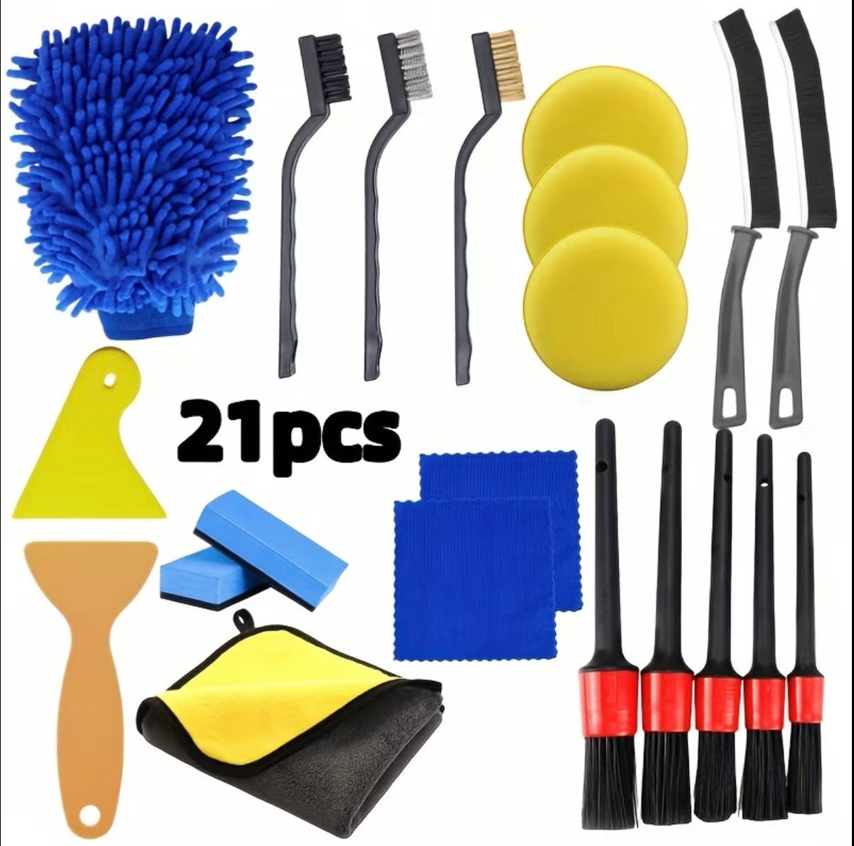 21-piece car detailing kit Selection 2