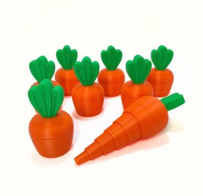 Carrot-shaped garden seedling planter tool set