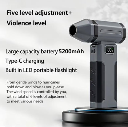 Cordless air blower specifications and 5200mAh battery