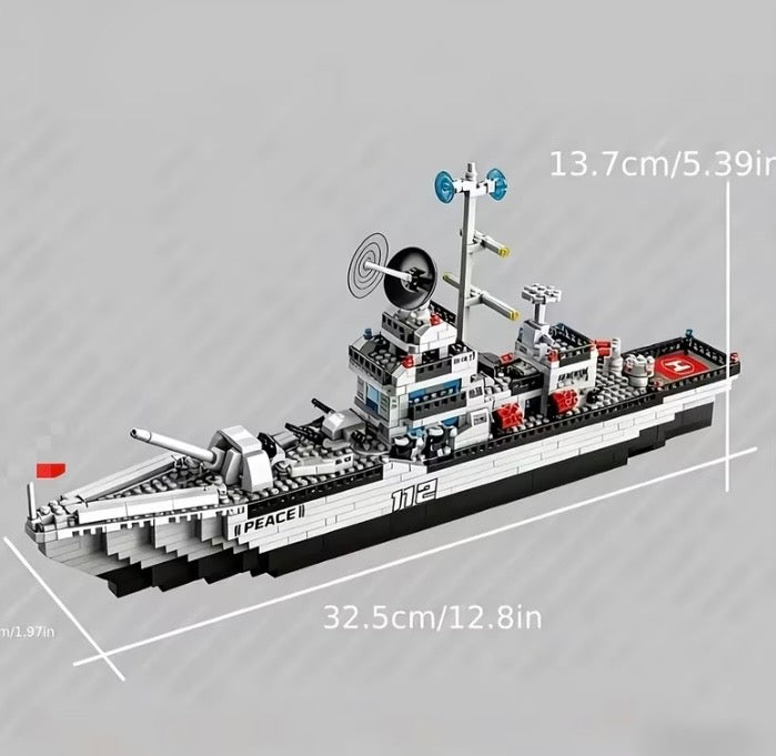 Peace patrol building block ship dimensions