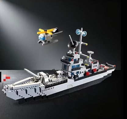 Peace patrol building block ship display