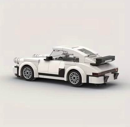 White sports car building block model
